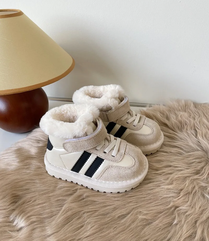 Padded winter warm kids snow boots kids winter boot Brand customization winter boots for kids