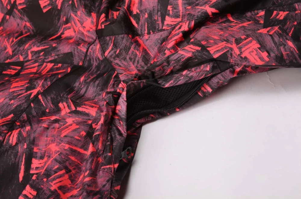 Professional hood windproof ski jacket single color waterproof down jacket warm ski suit