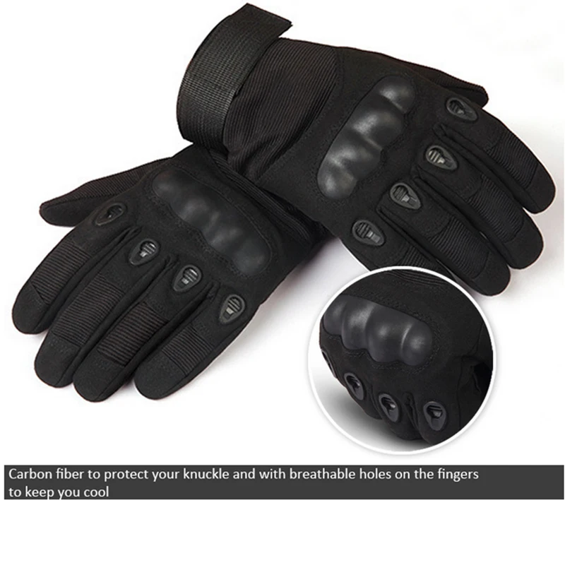 Outdoor Sports Protection Full Finger Tactical Gloves Durable Antiskid Nylon Five-finger gloves
