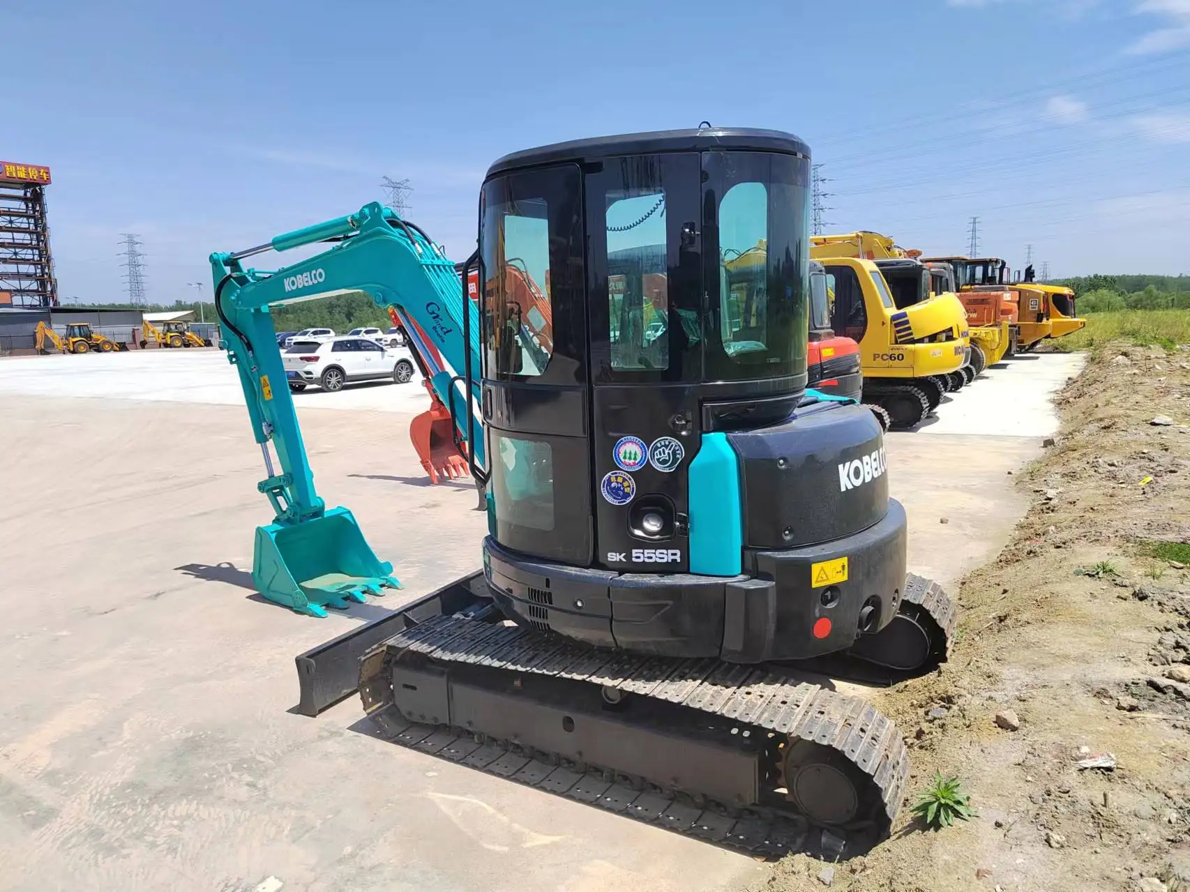 5.5 ton Mini digger Stable Performance Original Used Kobelco SK55 excavator in Shanghai Port