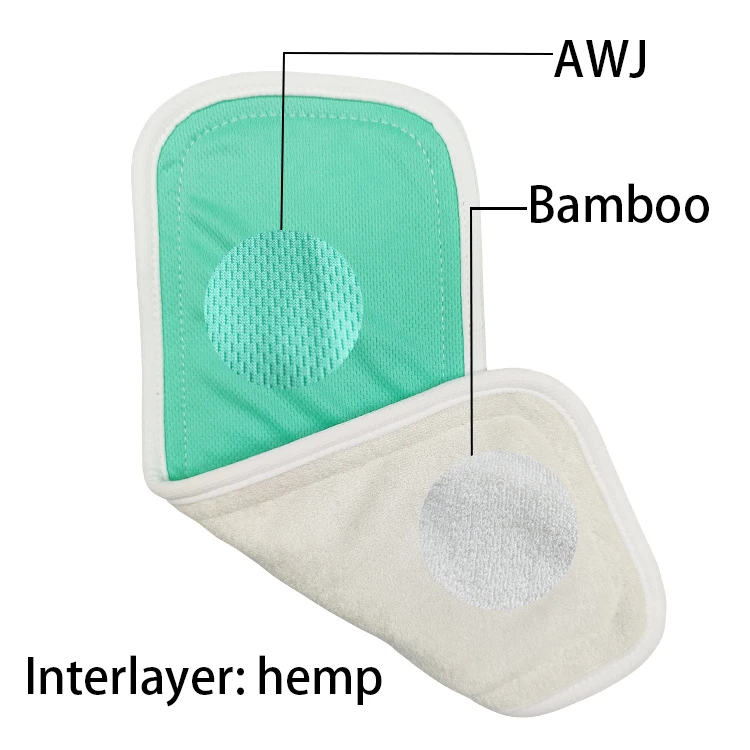 Wholesale Custom Baby Reusable Hemp Cotton Cloth Nappy Diaper With Inserts Diaper 4 Layers
