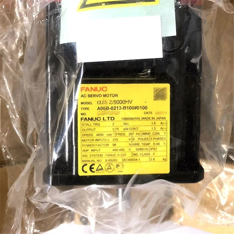 New Original Fanuc Servo Motor A06b-0213-B100 A06b-0213-B200 AIS 2/5000hv