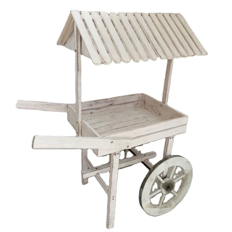 Wholesale high-quality wooden plant rack flower display rack family terrace lawn garden storage rack