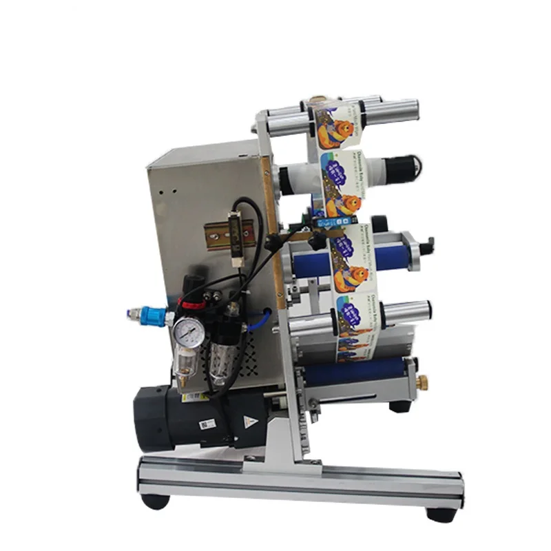 Small footprint and low price round semi-automatic labeling machine factory direct sales machine high quality