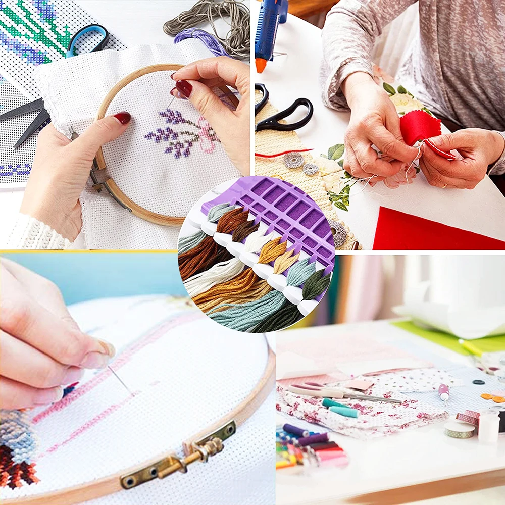 New Arrival 50 Positions Sewing Thread Holder Support Replace Embroidery Floss Organizer Household Floss Thread Organizer