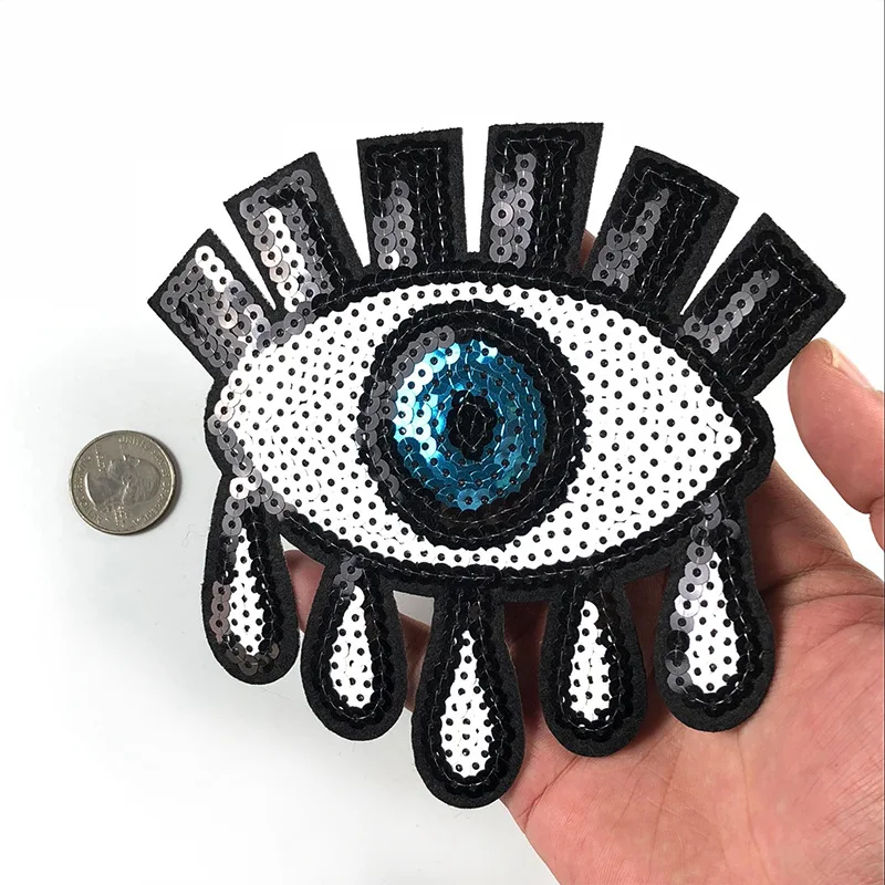 Eyes Jacket	Pants	Wholesale Fashion	Twill	Colorful 	Sample support	Shinny	Shine Lovely	Embroider	Thick			large sequin patches