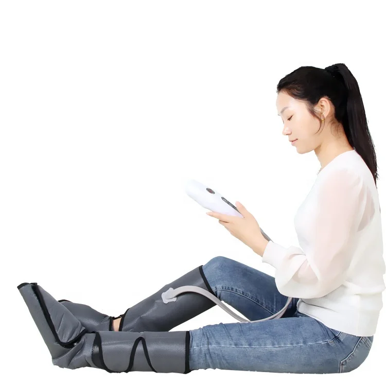Air wave leg massager, rechargeable air pressure massage physiotherapy device, electric hot compress beauty leg massager