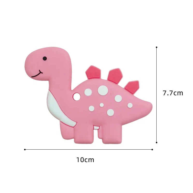 Hot Sales Dinosaur Shape Baby Sensory Teether 100% Food Grade Silicone Teether Toys Newborn Chewed Teething Toys