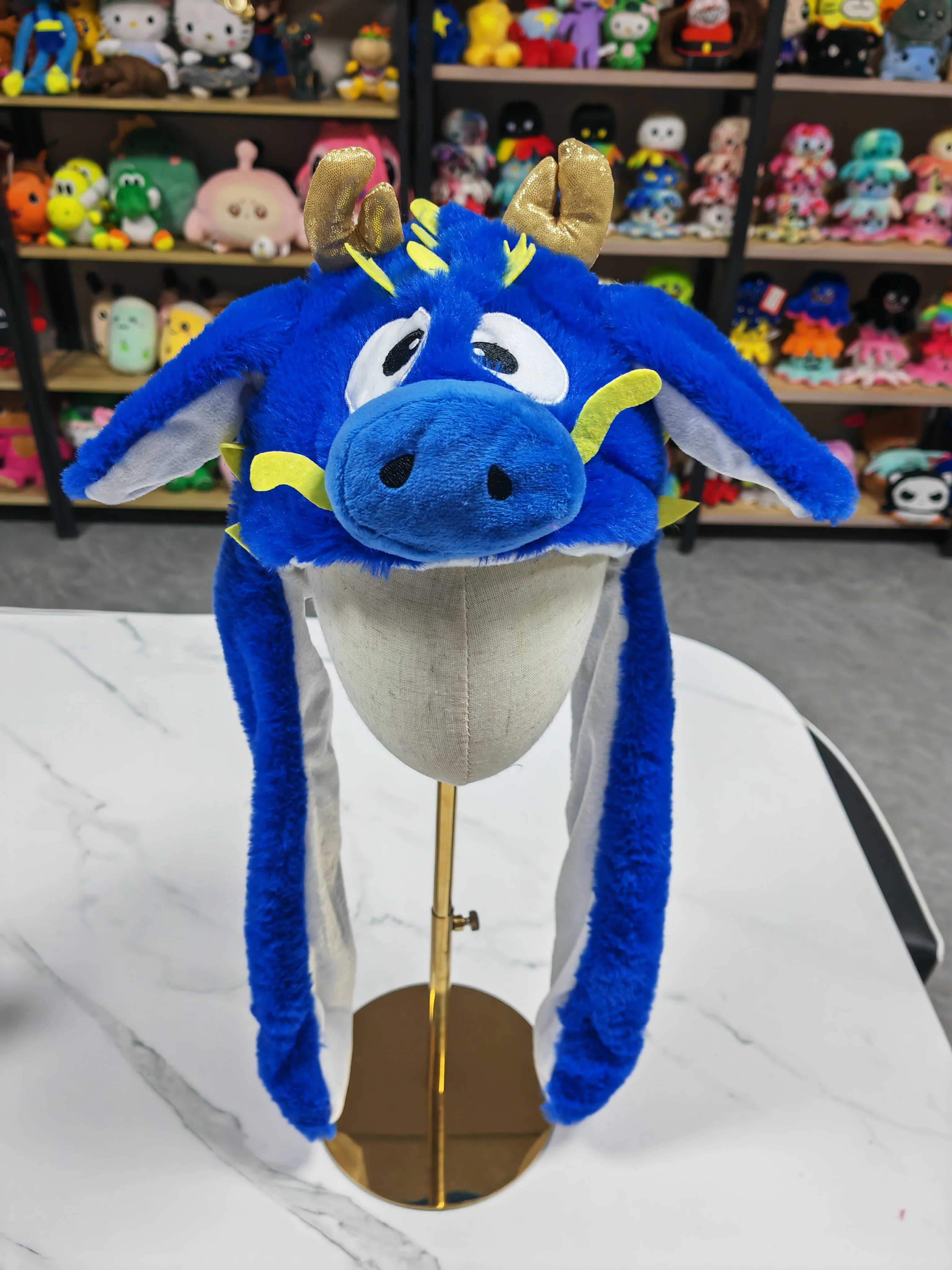 Индивидуальные рождественские подвижные со светодиодной подсветкой плюшевые игрушки в виде животных теплые зимние для вечеринки шапка с кроличьими ушками