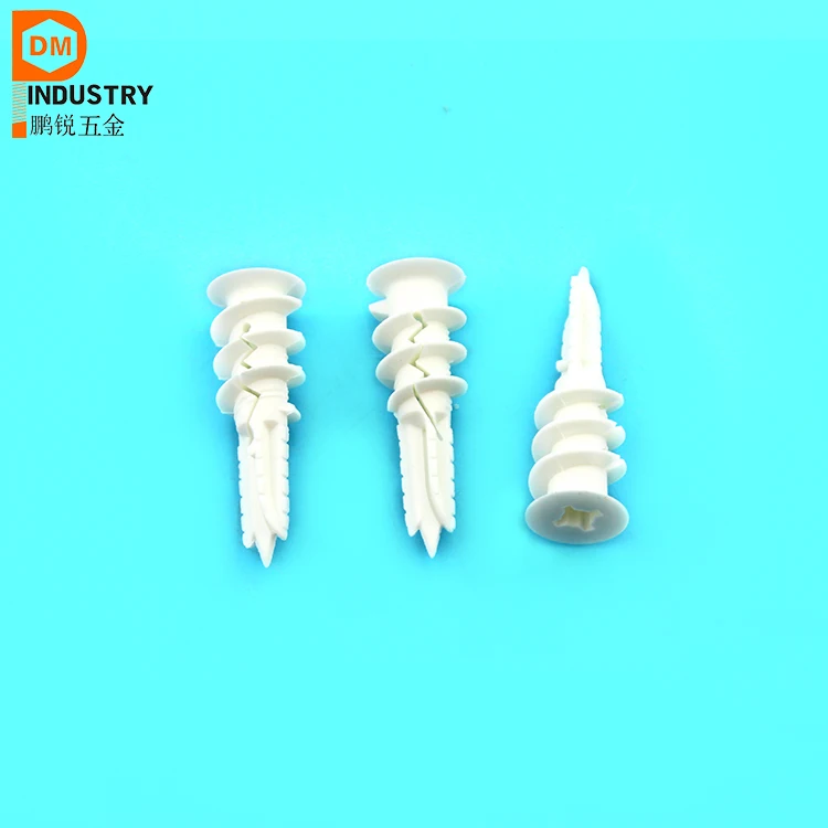 13*40 Self Drilling Nylon Slotted  Drywall Anchors