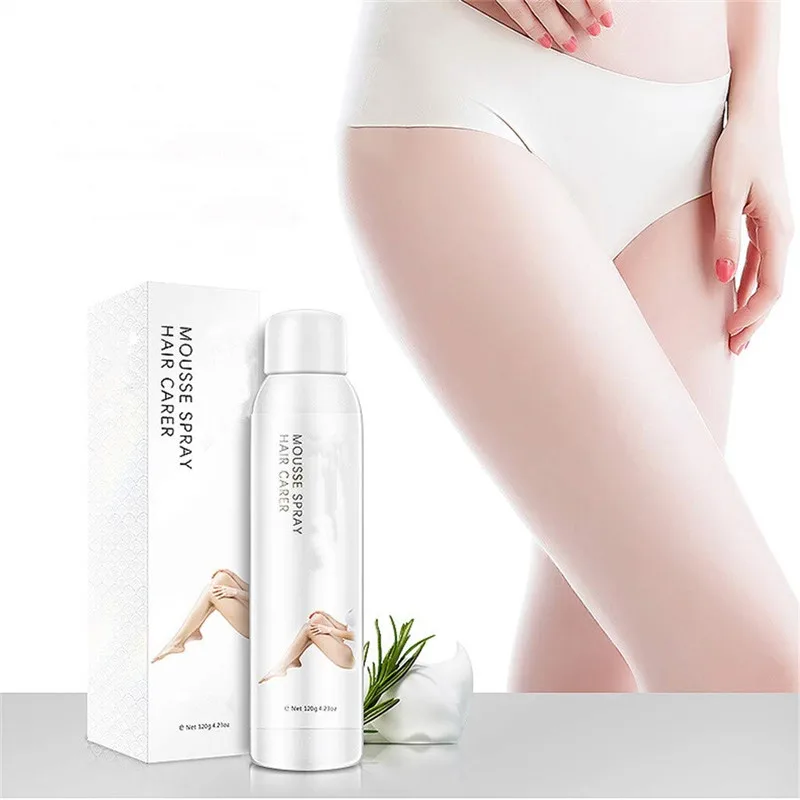 2020 New Product Hair Removal Depilatory Cream Mousse  Bubble Spray Foam for Bikini Hand Leg and Arms