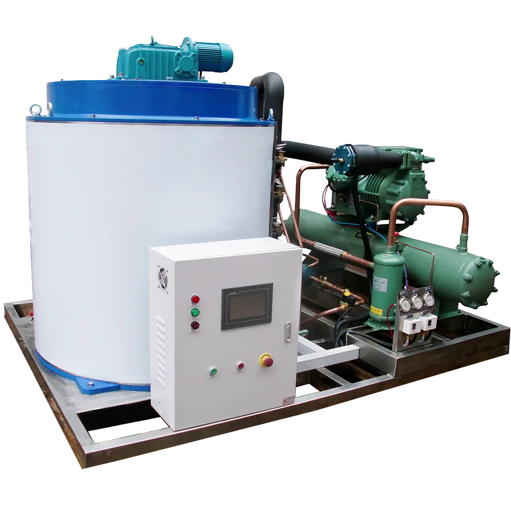 Flake Ice Machine Ice Maker 1 2 5 10 15 20 30 40 50 100 Tons Commercial Industrial Scale Flake Ice Making Machines