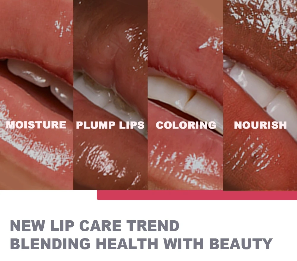 Factory Wholesale Vegan Organic Lip Butter Balm Pink Sugar Custom Logo Squeeze Lip Gloss Tubes With Packaging