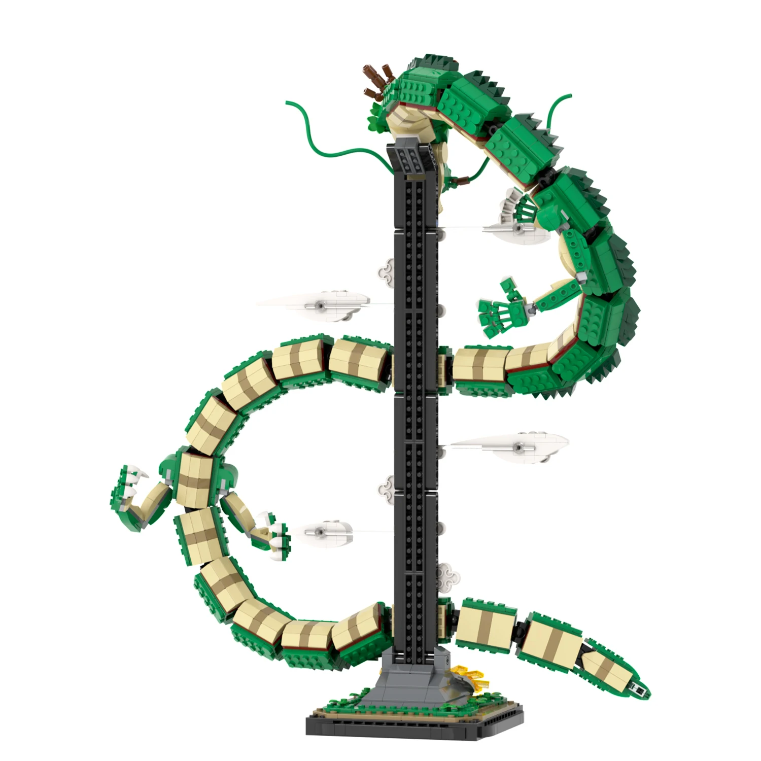 MOC1506 Shenron 1888Pcs Bricks Japanese Anime DBZ Dragone Compatible Assemble Particles Education DIY Building Blocks Kids Toys