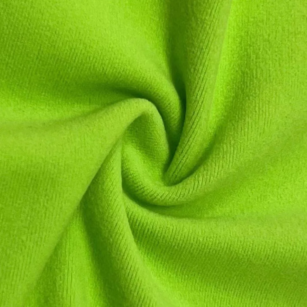 high end 280gsm 90% polyester 10% spandex knitted jersey brushed fabric