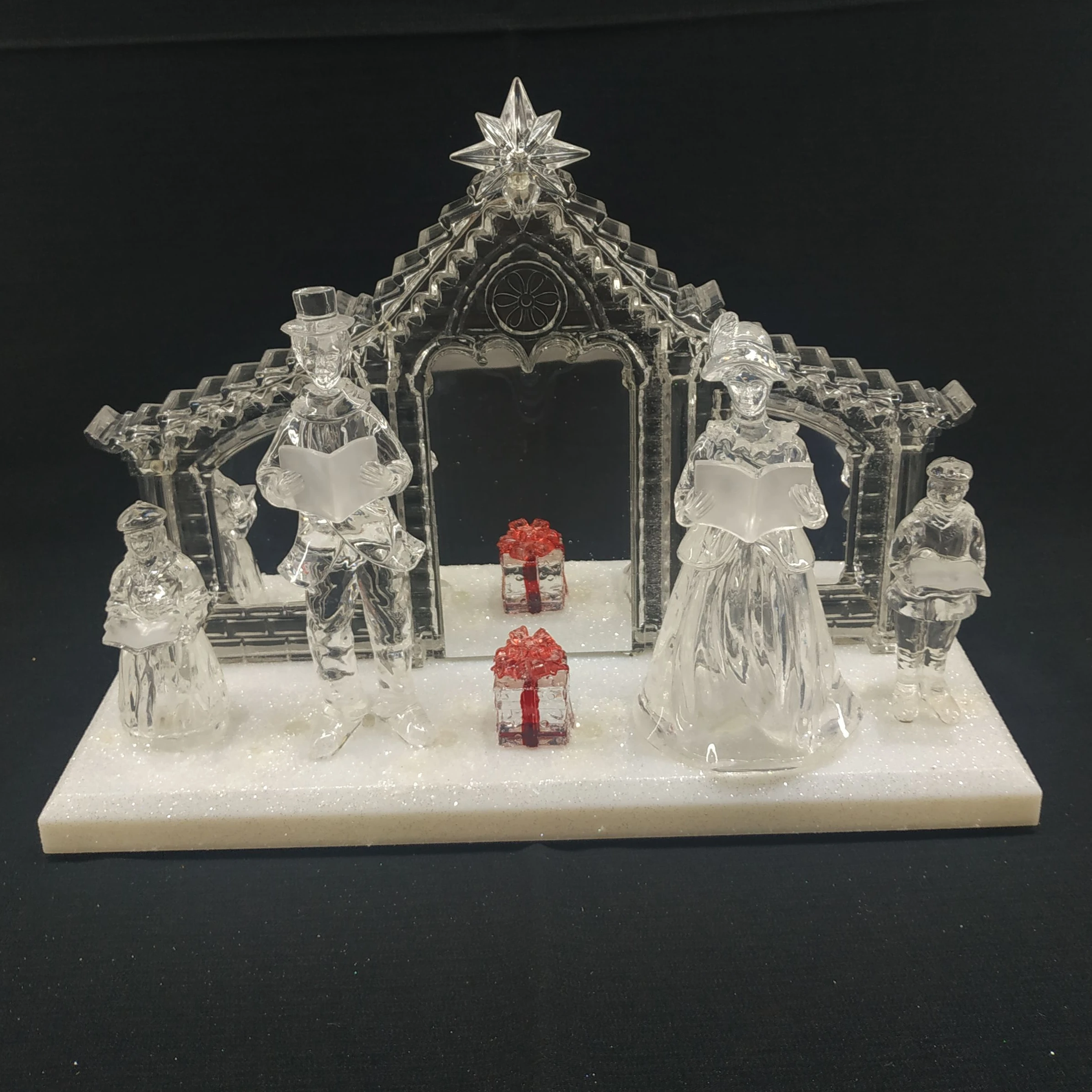 LED Christmas Nativity Scene Set Religious Gift Ornament with Jesus Manger Holy Family Statue Sculpture