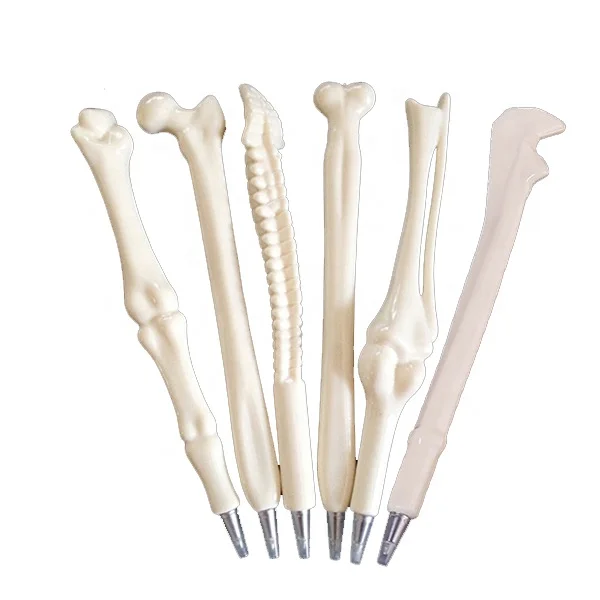 Wholesale Creative Design Bone Shape Ballpoint Bone Pen Medical Pen For Nurse Accessories