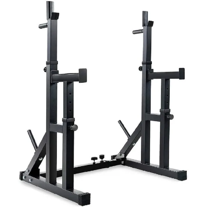 Squat Solid Steel Barbell Dumbbell Adjustable power rack gym equipment  for weight lifting multi-functional fitness