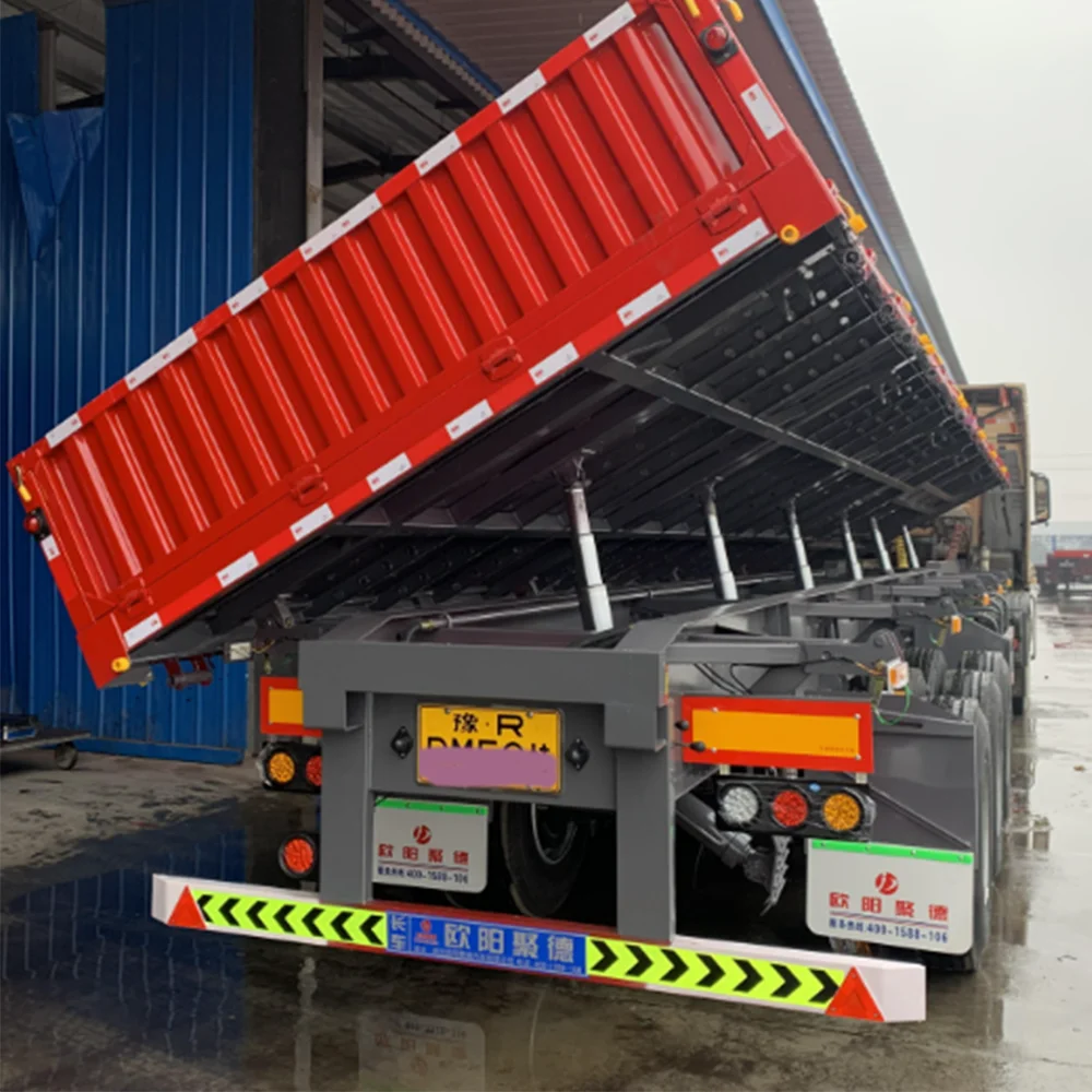 OYJD Truck Good Price Dump Truck Trailer Normative Truck Trailers Excellent Resist Twisting Side Dump Semi Trailer