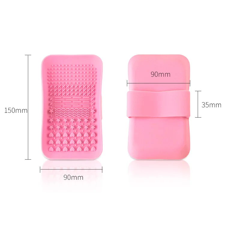 
Popular Cosmetic Washing Tool Silicone Cleaner Pad Makeup Brush Cleaning Mat 
