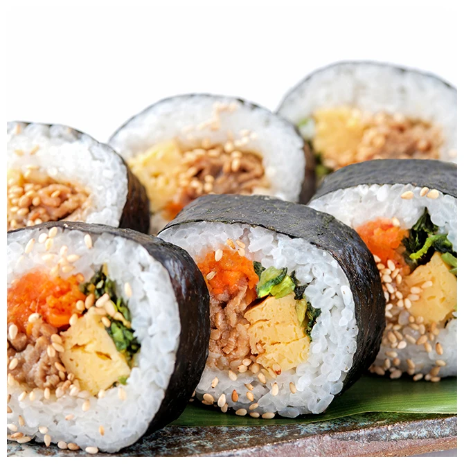 Japan packaging bags frozen seaweed grilled beef rice sushi roll