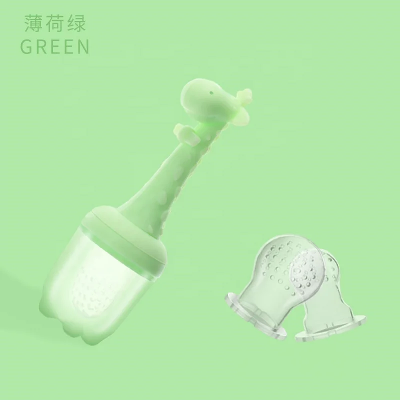 Hot sale BPA free Animal Shaped funny silicone baby fruit feeder Baby Fruit Teething Toy Baby Fresh Food Feeder