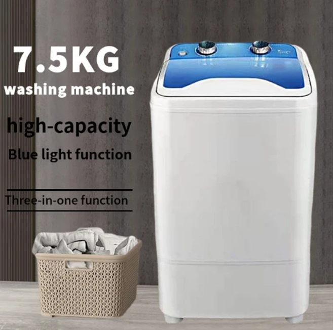 2025 New Large Single-barrel Washing Machine Home Semi-automatic Small Mini Shoe Washing Machine Magic Underwear Elution
