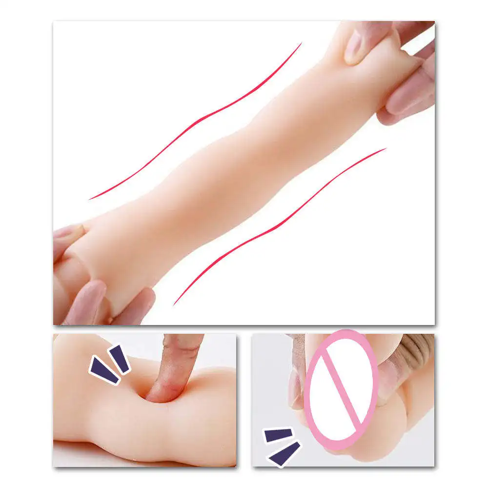 Factory Wholesale Realistic Artificial Vagina Real Pockets Pussy Masturbation Cup Adult Sex Toys Masturbator For Male