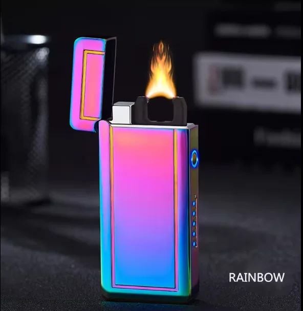 DEBANG дуговая Зажигалка Чувствительная Сенсорная беспламенная с гладкой поверхностью USB аккумуляторная электрическая зажигалка со светодиод