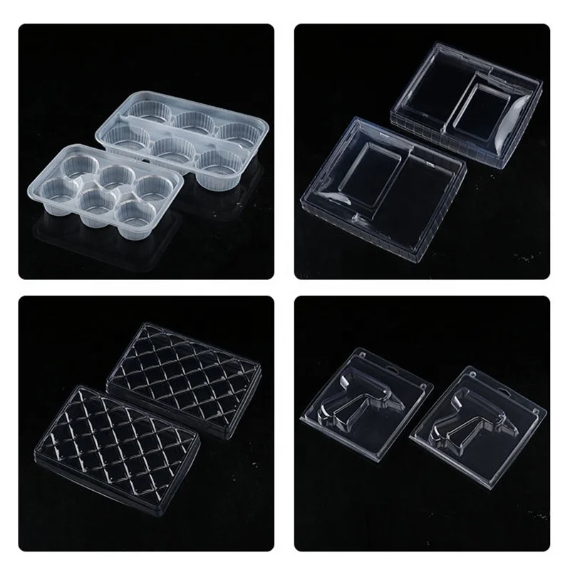 Custom Blister Double Sided Plastic Clamshell Box With Hangers Vacuum Forming Process Home Storage Container Household Equipment