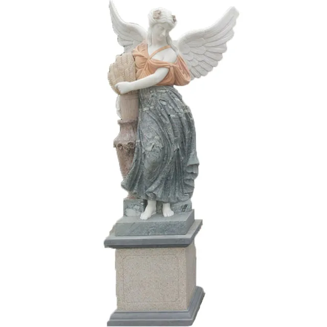Statue Garden Decoration European Marble Angel Sculpture