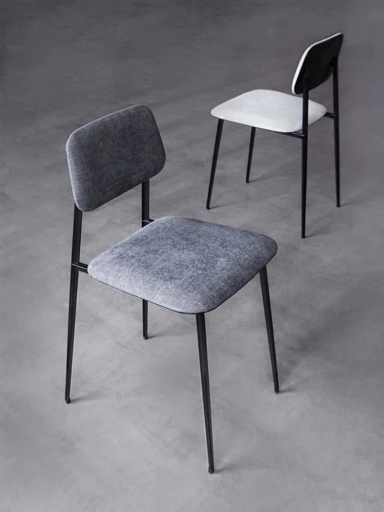 Nordic Luxury Kitchen Hotel Dinning Room Chairs Custom Design Modern Furniture  Dine Chair Upholstered Restaurant Metal Dining C