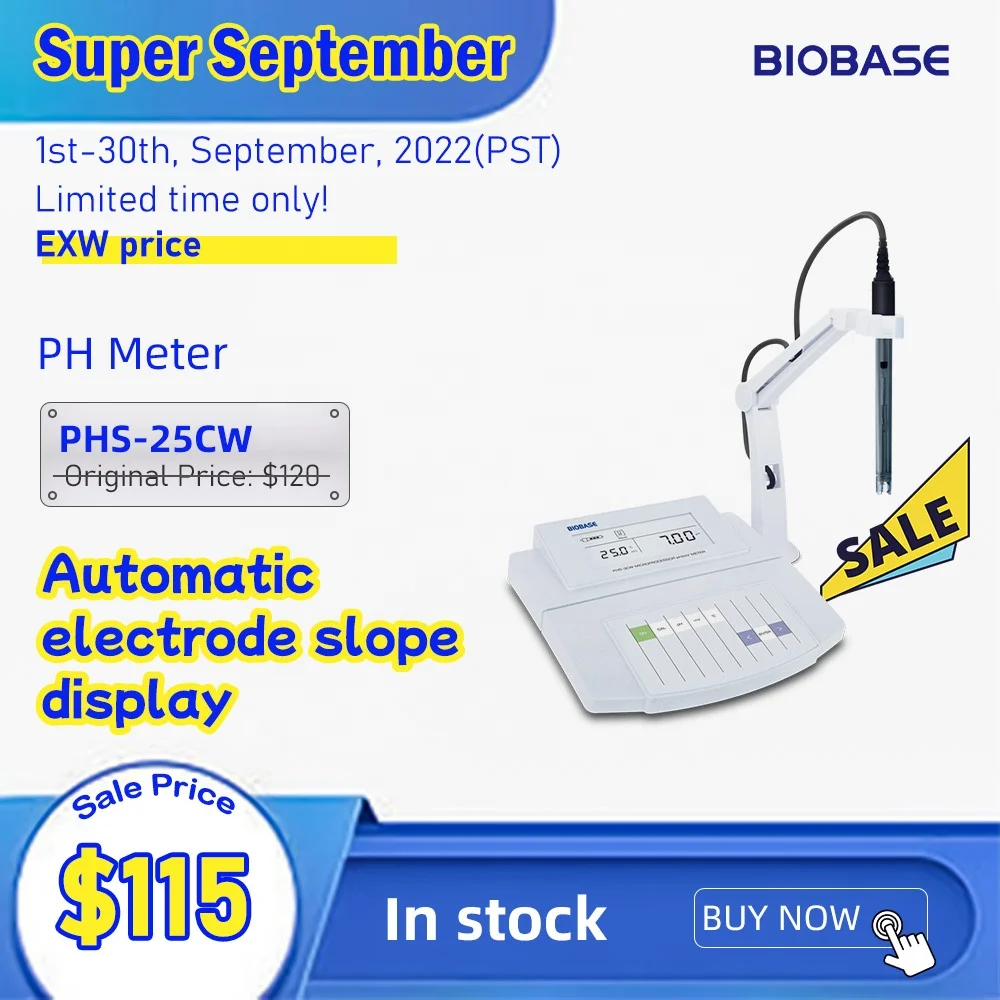 BIOBASE ph-метр для тестера воды настольный цифровой химический
