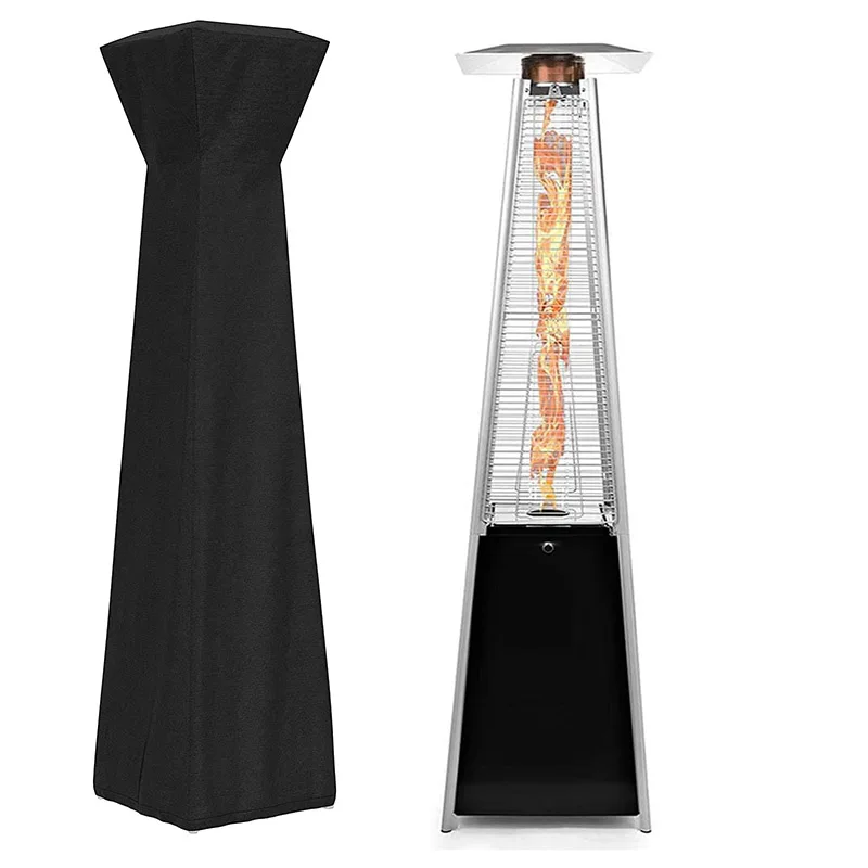 420D Patio Heater Cover Waterproof Windproof Dustproof Pyramid Vertical Protection Cover