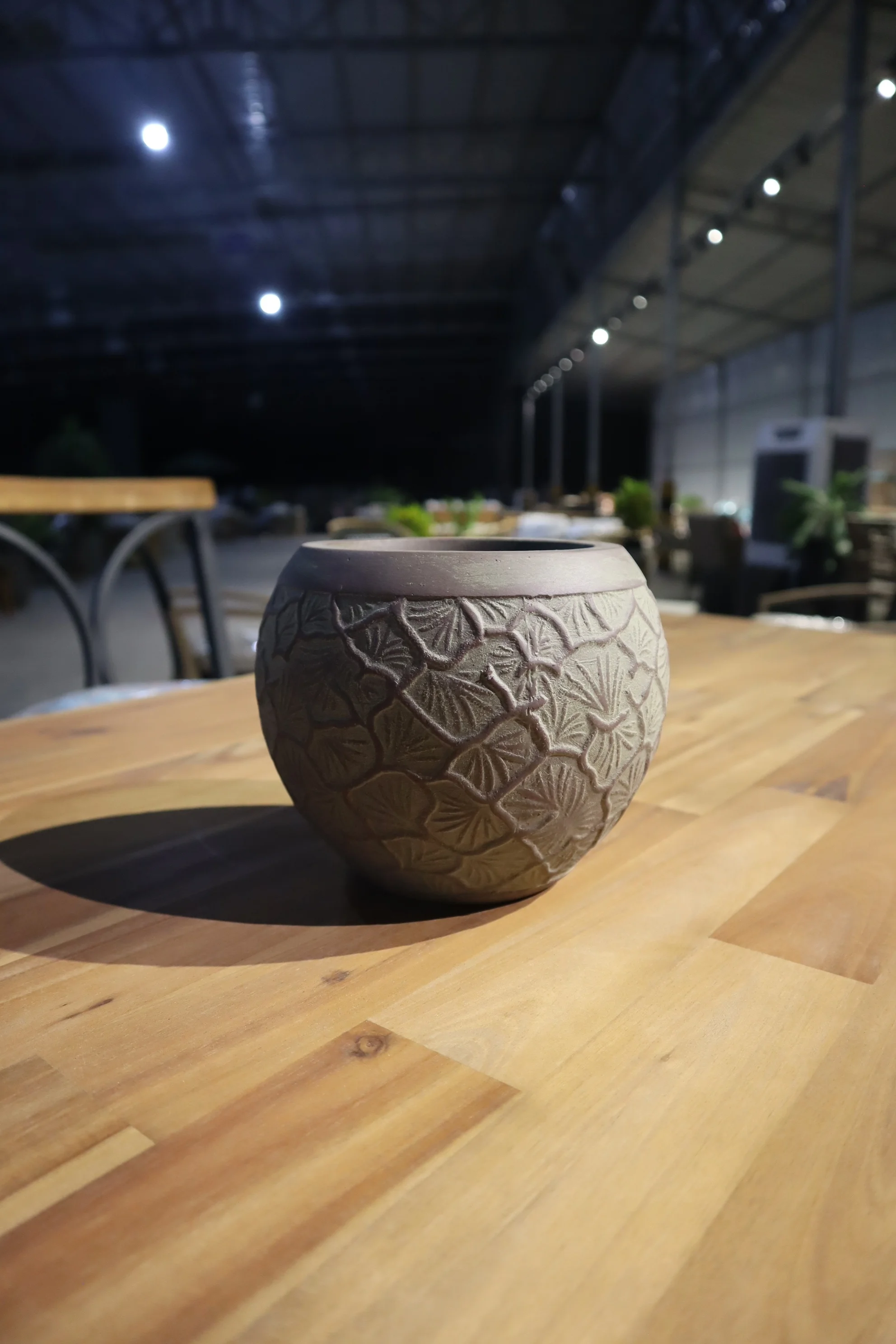 Бетонный цементный горшок с цветочным дизайном светлые композитные волокна глиняный цветочный полистоновые садовые декоративные горшки