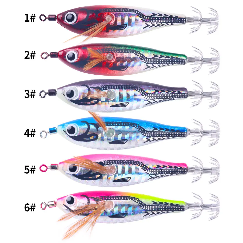 New Round 3.07 inches Belly Simulation Shrimp Bait 7.8CM 5.5G Squid Hook Luminous Shrimp Fishing Lure Fishing Bait Shrimp