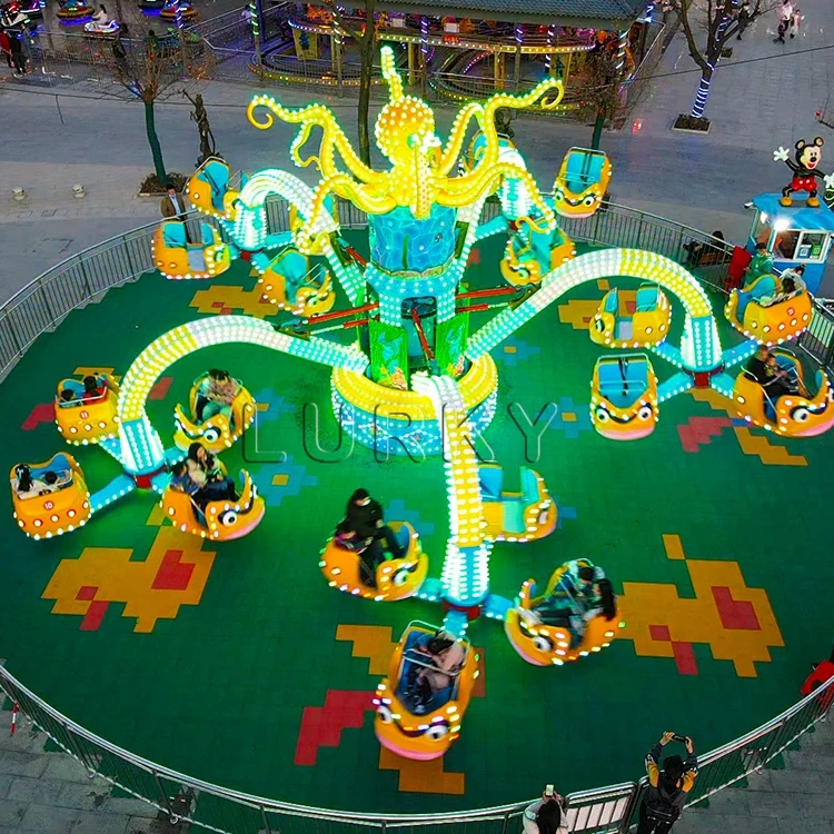 rides amusement park use 30 seats octopus rides for both kids and adults, amusement park ride for kids