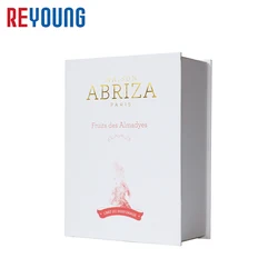 Custom Book Shape Magnetic Lid Cardboard Fragrance Packing Pox Luxury Packaging For Perfume Bottle With EVA Insert