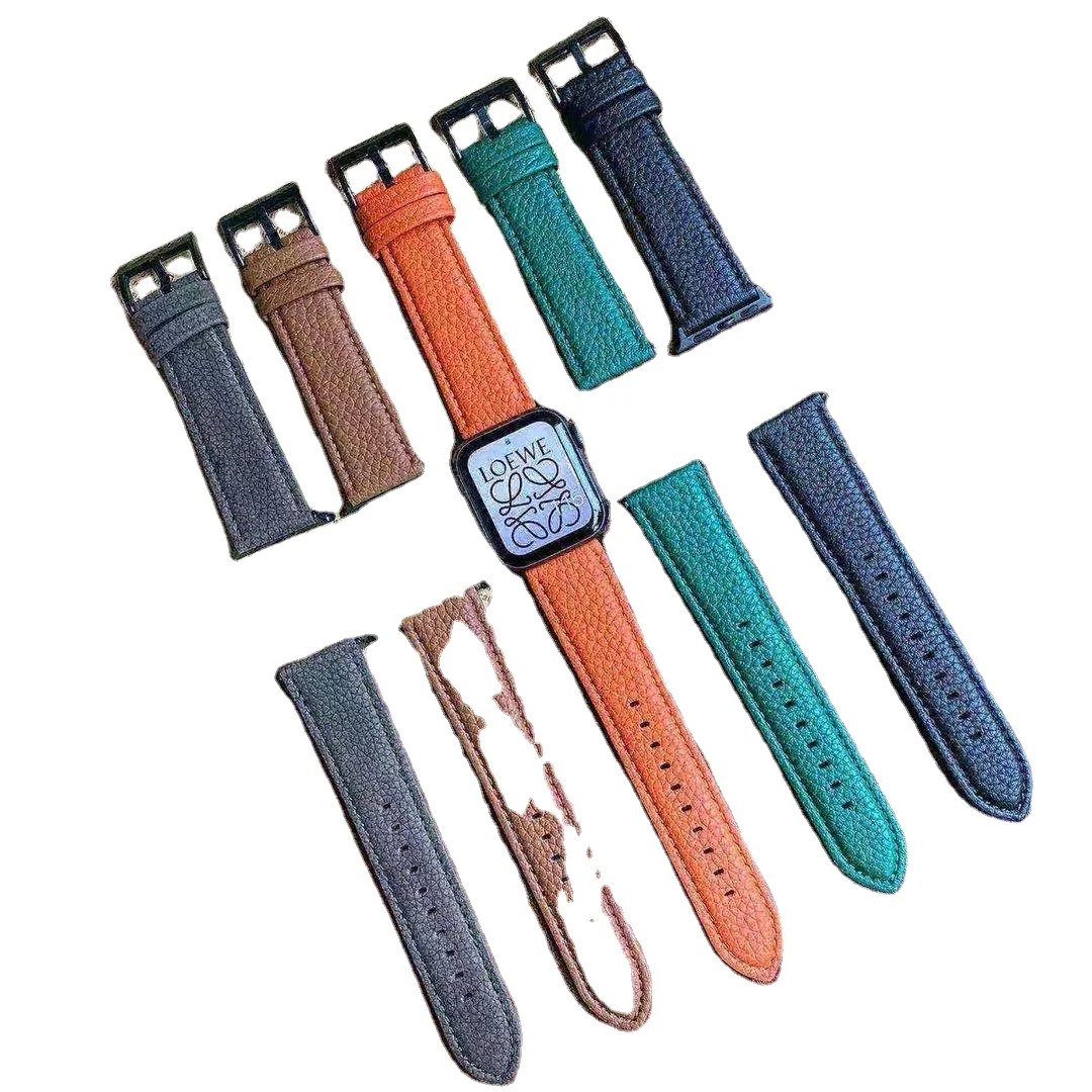 
Hot sale WatchBand 42mm 44 mm Genuine Leather Watch Band Strap for apple watch Series 1 2 3 4 