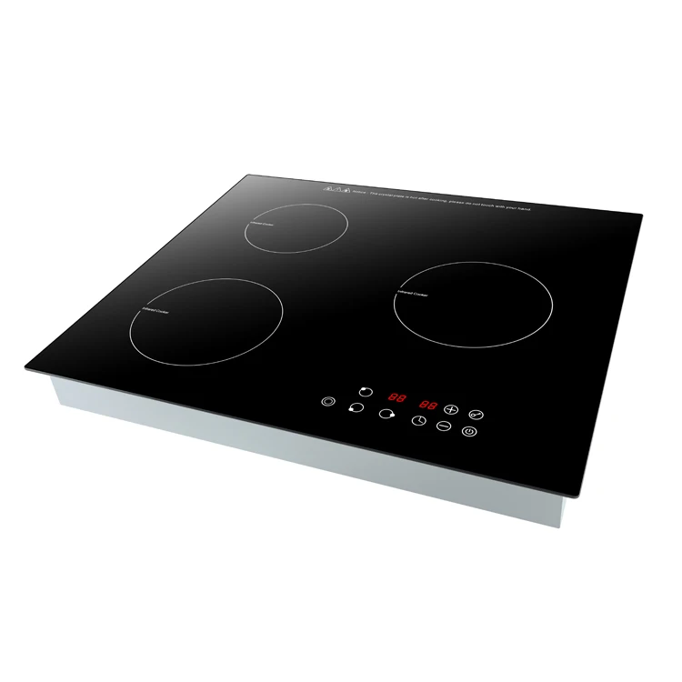 3000W 110V 60cm Built-In Induction Hob With 3 Zones with CE ,CB and GS