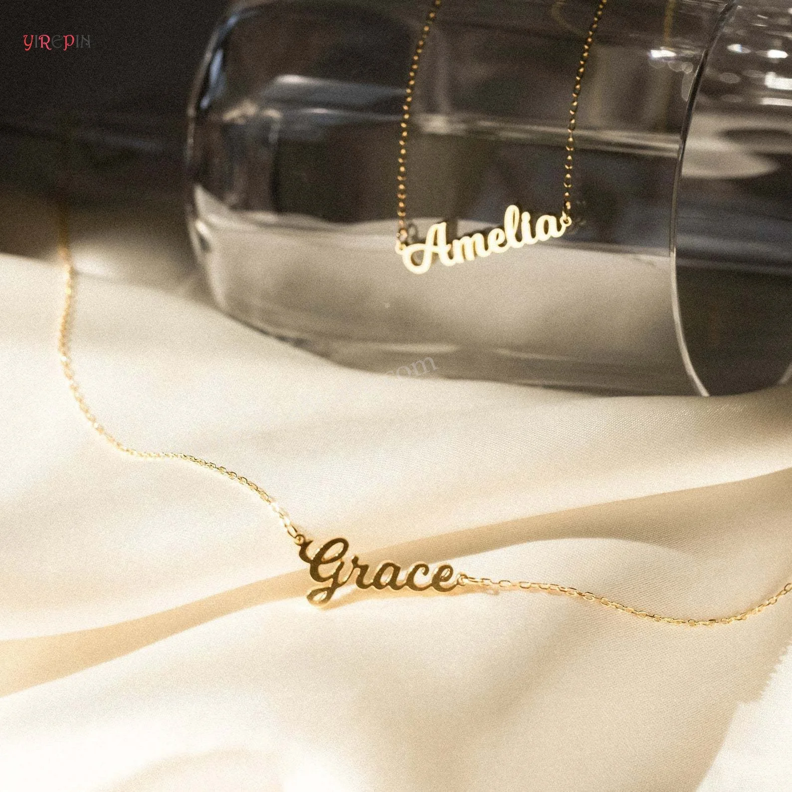 Hot Fashion Custom Unisexial English Name Necklace Female Simple Design Stainless Steel Pendant Necklace With Name For Women