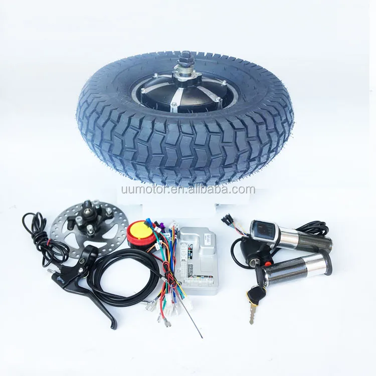 48v 500w 12 inch tubeless air tire electric power wheelbarrow motor kit