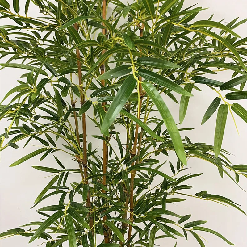 Outdoor Plastic Leaves bamboo leaf artificial bamboo pole fake plant