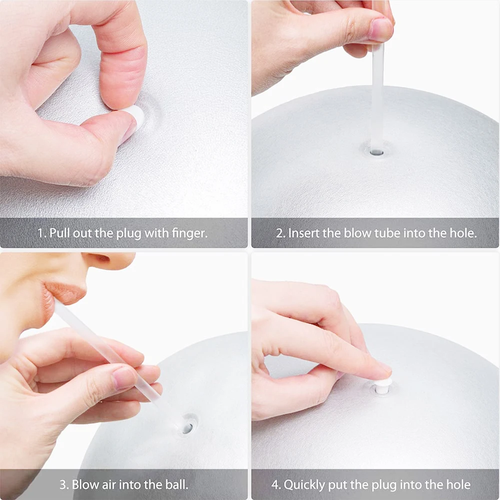 Custom Pilates Ball 9 Inch Physical Therapy Small Exercise Mini Core Ball Barre Yoga Stability Workout Gym Knees Workout Ball