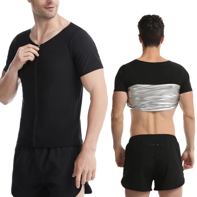 Mens Body Shaper Hot Sweats Sauna Suit Hot Sweat Slimming Shirt weight loss Jacket