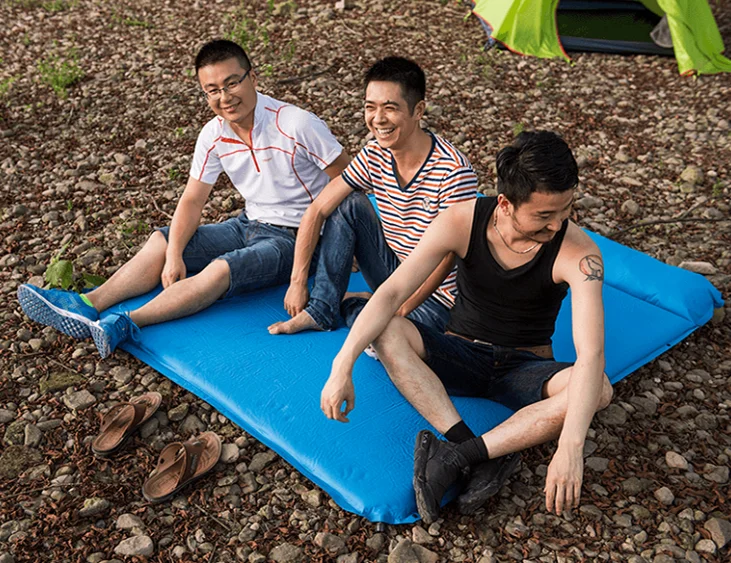outdoor camping thickened sleeping pad air sponge bed Self-inflating folding mattress for glamping tent