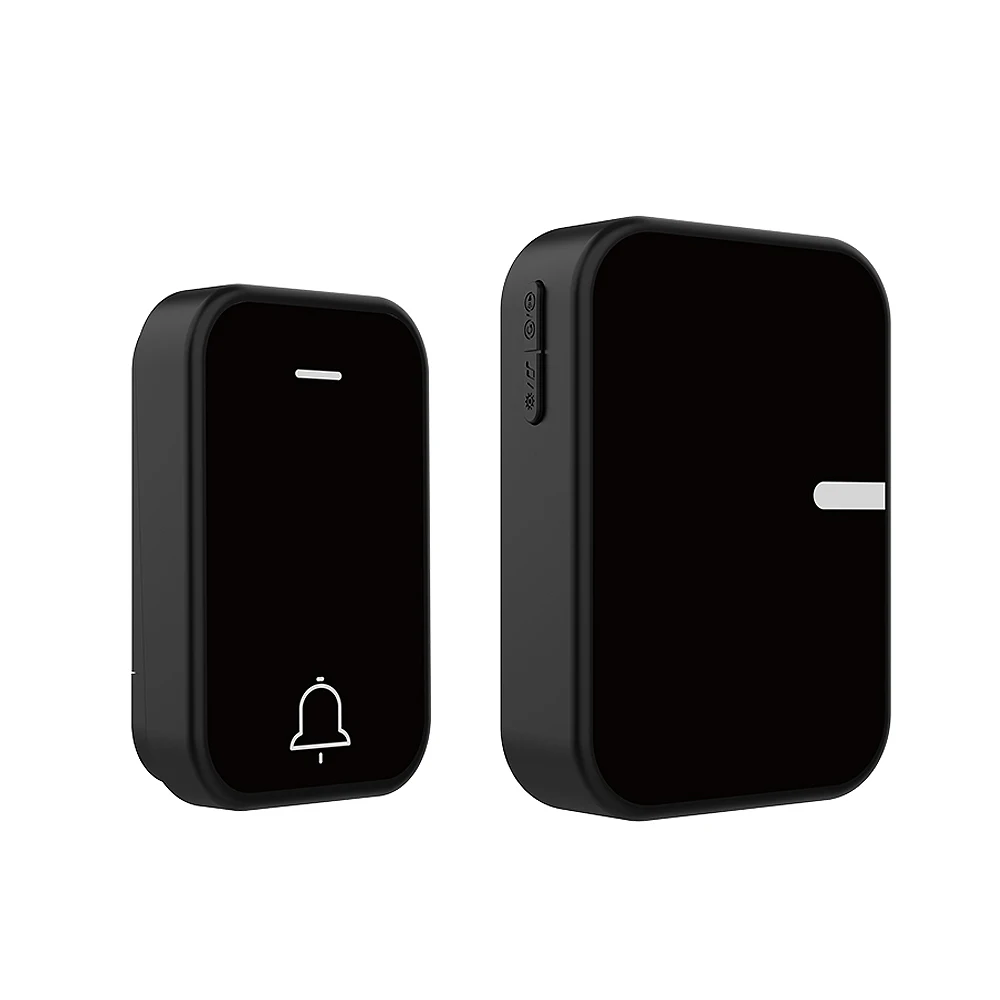 Newest Acrylic Self-Powered Push Button Wireless Digital Ring Doorbell High Volume 38 Ringtones Waterproof Door Bell