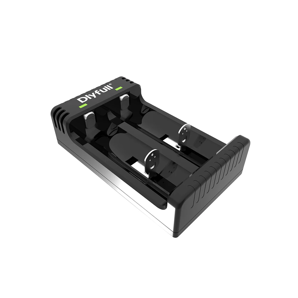 Dlyfull U3 2 Slots USB Battery Charger Li-ion Fast Charger for 18650 10440 22650 26650 21700 rechargeable batteries