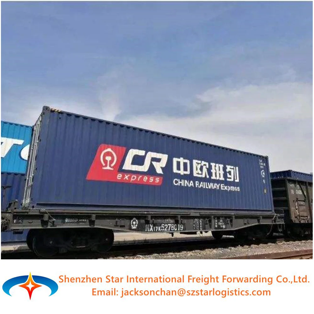 Cheapest railway international logistics freight forwarder China to Macedonia Portugal Andorra Malta DDP shipping by train.