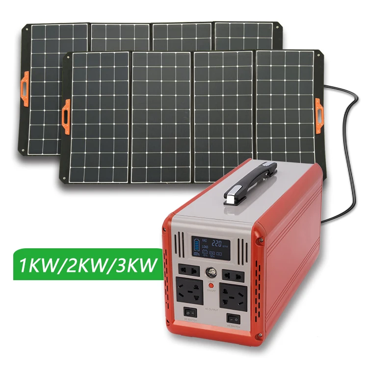 High Powder Solar Water Pump Lithium Ion Battery Portable Power Station With Solar Panels